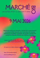 Le marché de Saintes Foy l'Argentière cherche des exposants bio