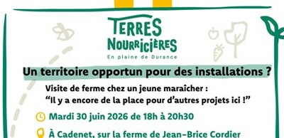 Visite de ferme le 30 juin à Cadenet