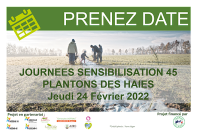 Sensibilisation “Plantons des haies” en février dans le Loiret