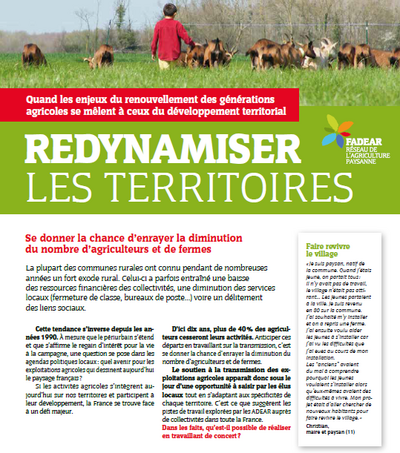 Redynamiser les territoires ruraux en favorisant les transmissions