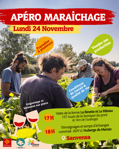 Apéro Maraîchage - Lundi 24 novembre 2025 