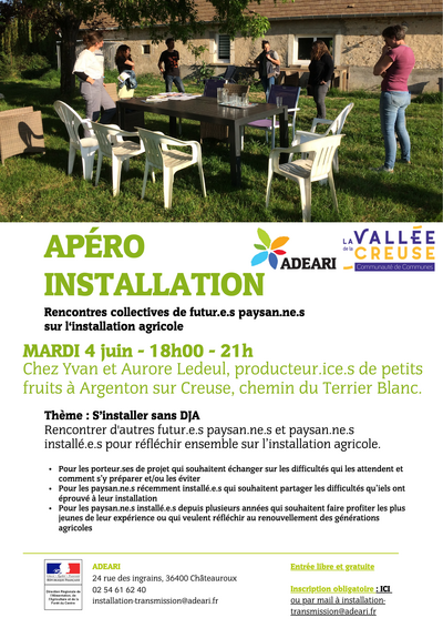Apéro-Installation Mardi 4 juin 