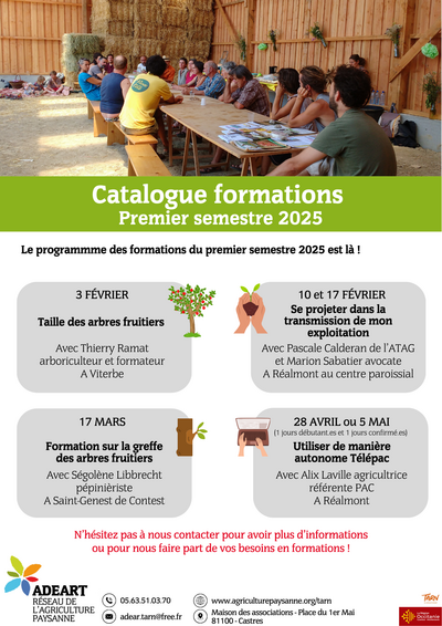 Le programme des formations du 1er semestre 2025 est là !