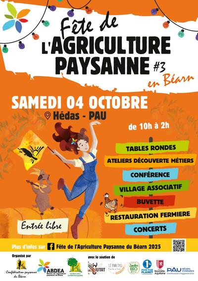 La Fête de l'Agriculture Paysanne, c'est ce samedi 04 octobre 2025 à PAU !